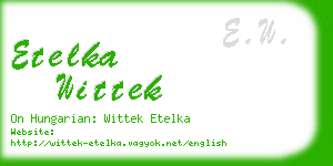 etelka wittek business card